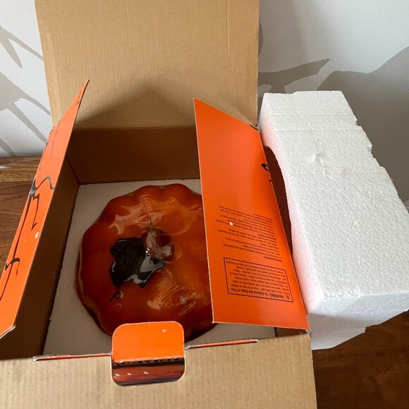 Sealed JC Penney Home Collection Wax Pumpkin Candle Large Jack-O-Lantern Vintage - Picture 7 of 10